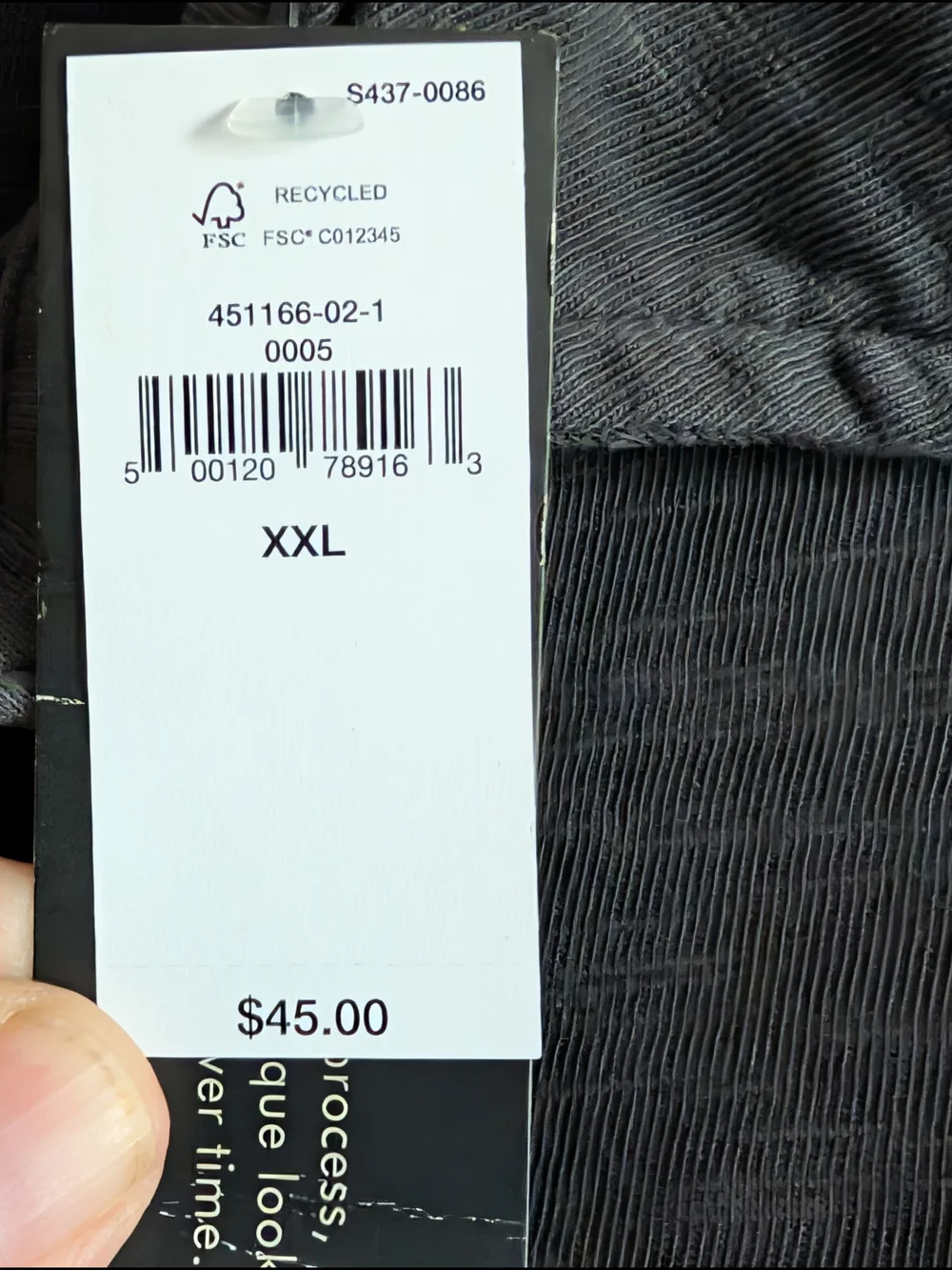 NWT Men's Banana Republic Vintage Dark Gray Short-Sleeve Polo Size XXLarge